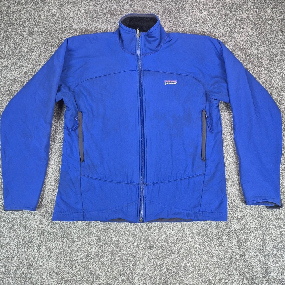 Vintage Patagonia Core Skin Jacket Mens Large Blue Fleece Lined Made in USA